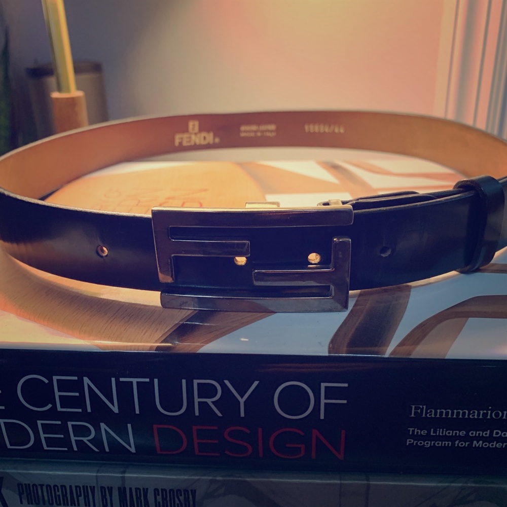 Vintage black Fendi belt